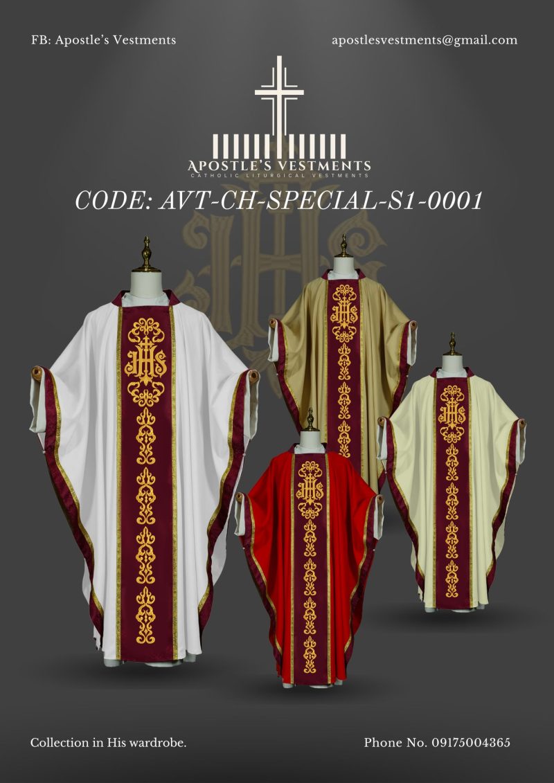 APOSTLE VESTMENTS TAILORING CHASUBLE DESIGNS (AVT-CH-SPECIAL-S1-0001)