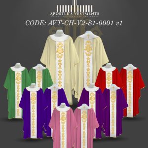 APOSTLE VESTMENTS TAILORING GOTHIC CHASUBLE DESIGNS (AVT-CH-V2-S2-0001)