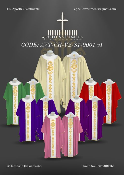 APOSTLE VESTMENTS TAILORING GOTHIC CHASUBLE DESIGNS (AVT-CH-V2-S2-0001)