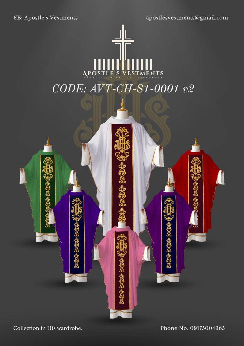 APOSTLE VESTMENTS TAILORING CHASUBLE DESIGNS (AVT-CH-S1-0001)
