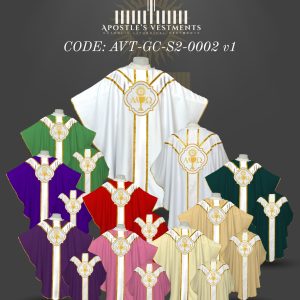 APOSTLE'S VESTMENTS GOTHIC CHASUBLE DESIGN (AVT-GC-S2-0002)