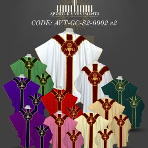 APOSTLE'S VESTMENTS GOTHIC CHASUBLE DESIGN (AVT-GC-S2-0002)