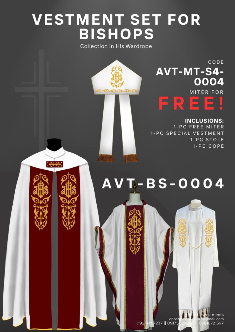 APOSTLE'S VESTMENTS BISHOP DESIGN (AVT-BS-0004)