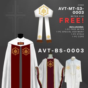 APOSTLE'S VESTMENTS BISHOP SET (AVT-BS-0003)