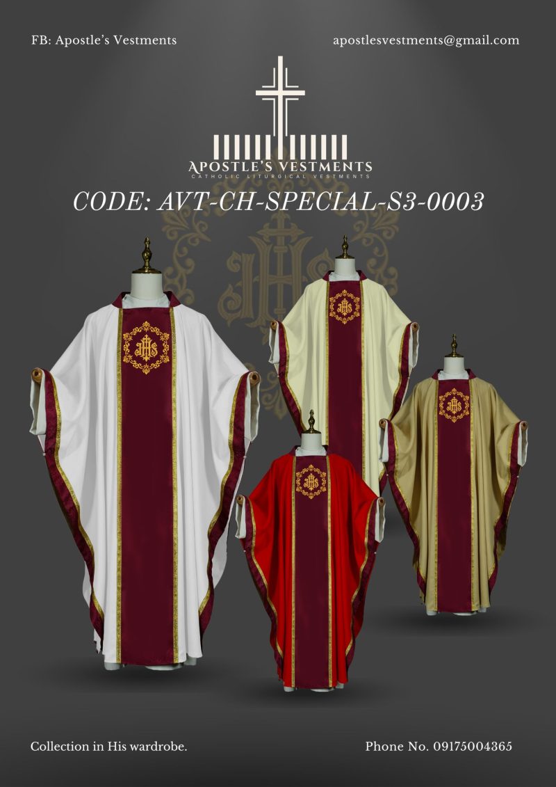APOSTLE'S VESTMENTS CHASUBLE DESIGN (AVT-CH-SPECIAL-S3-0003)