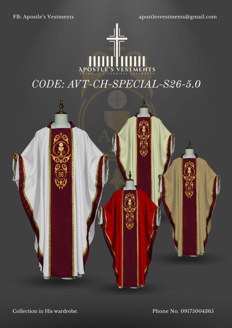 APOSTLE'S VESTMENTS CHASUBLE DESIGN (AVT-CH-SPECIAL-S26-5.0)