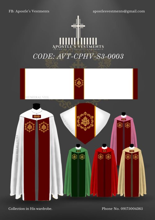 APOSTLE'S VESTMENTS COPE AND HUMERAL VIEL DESIGN (AVT-CPHV-S3-0003)