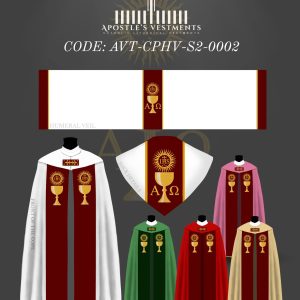 APOSTLE'S VESTMENTS COPE AND HUMERAL VIEL DESIGN (AVT-CPHV-S2-0002)