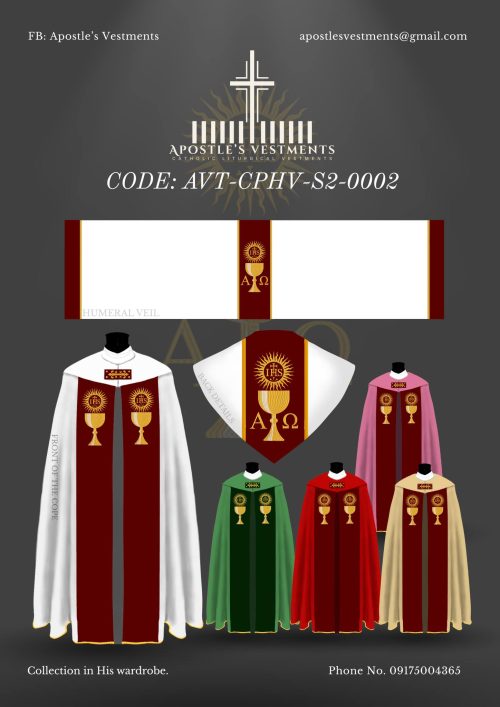 APOSTLE'S VESTMENTS COPE AND HUMERAL VIEL DESIGN (AVT-CPHV-S2-0002)