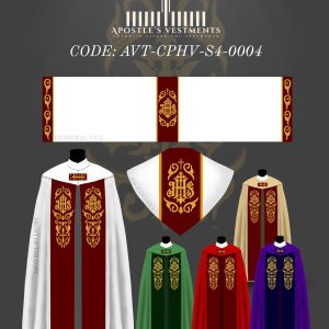 APOSTLE'S VESTMENTS COPE AND HUMERAL VIEL DESIGN (AVT-CPHV-S4-0004)