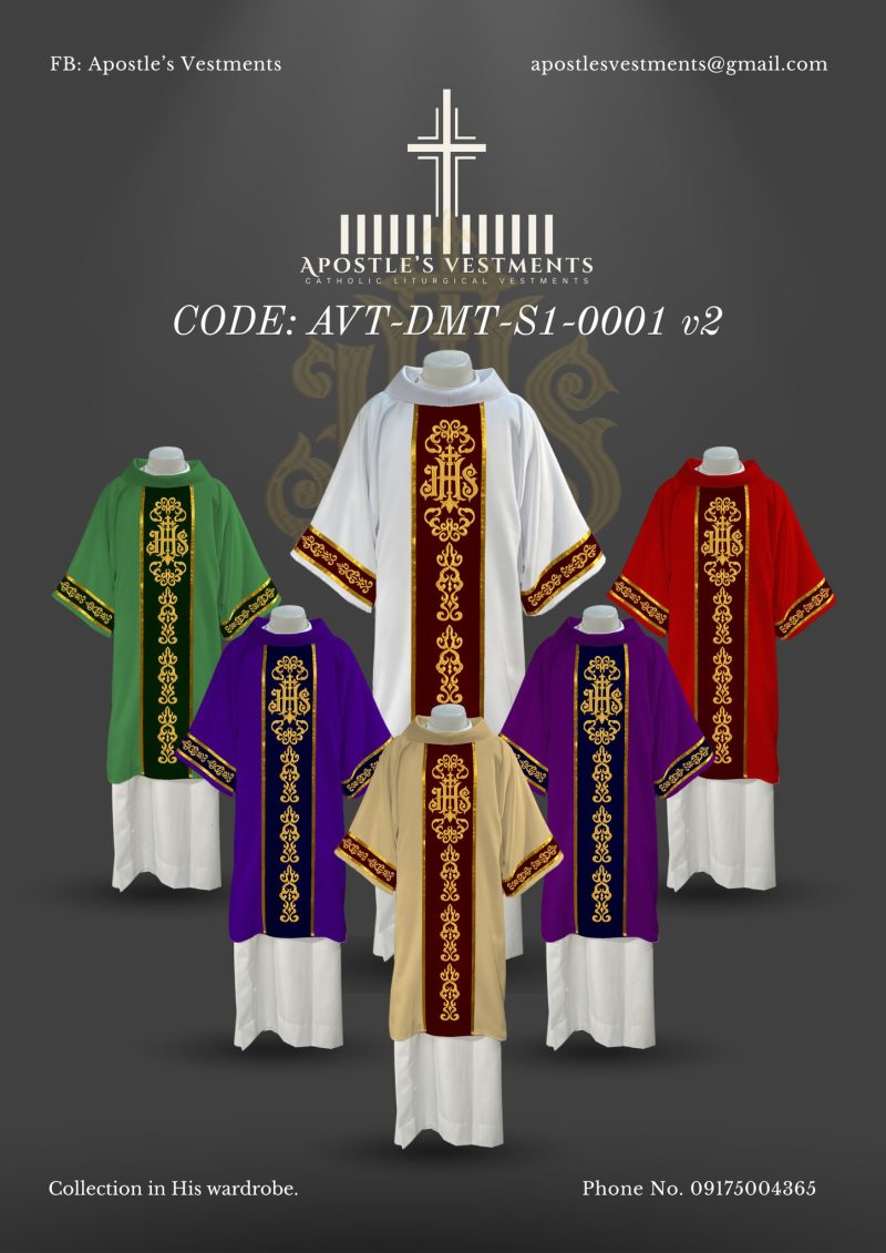 APOSTLE VESTMENTS TAILORING DALMATIC DESIGNS (AVT-DMT-S1-0001)