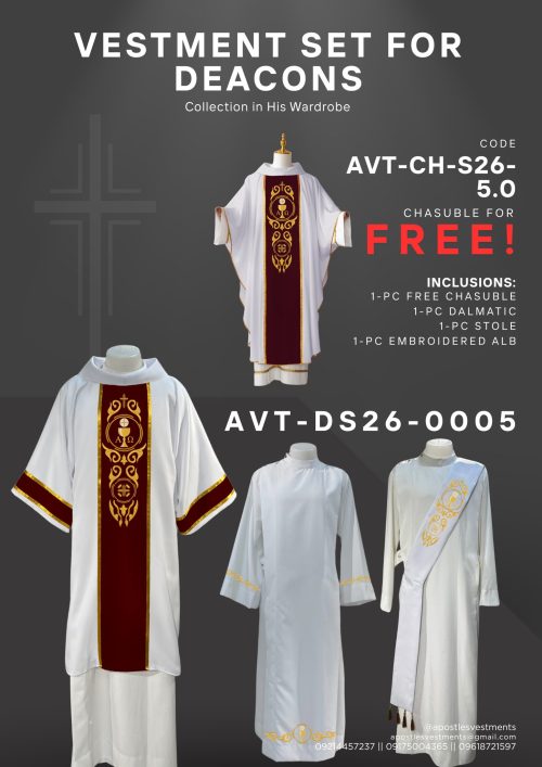 APOSTLE'S VESTMENTS DEACONS DESIGN (AVT-DS26-0005)