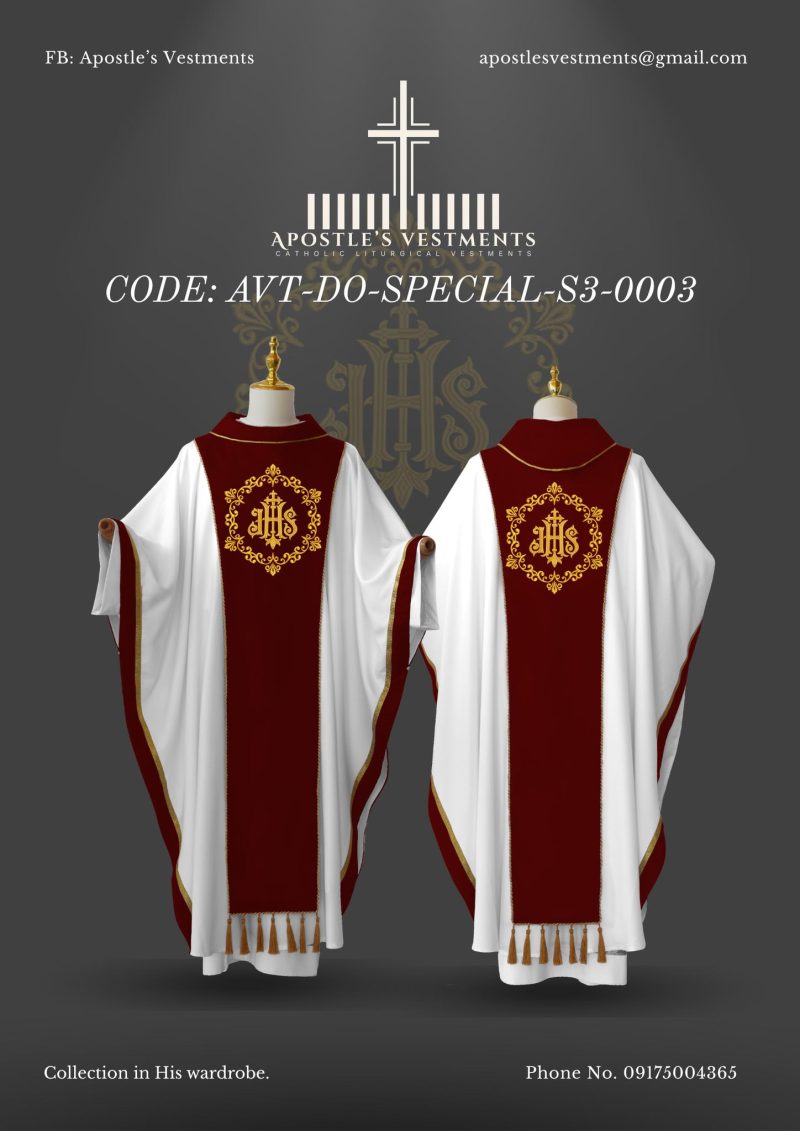 APOSTLE'S VESTMENTS DETACHABLE ORPHREY SET (AVT-DO-S3-0003)