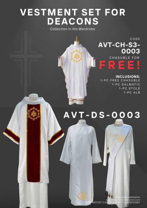 APOSTLE'S VESTMENTS DEACON SET (AVT-DS-0003)