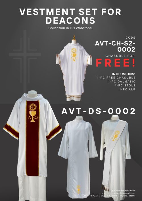 APOSTLE'S VESTMENTS DEACON SET (AVT-DS-0002)