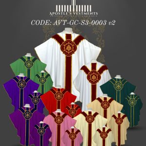 APOSTLE'S VESTMENTS GOTHIC CHASUBLE DESIGN (AVT-GC-S3-0003)