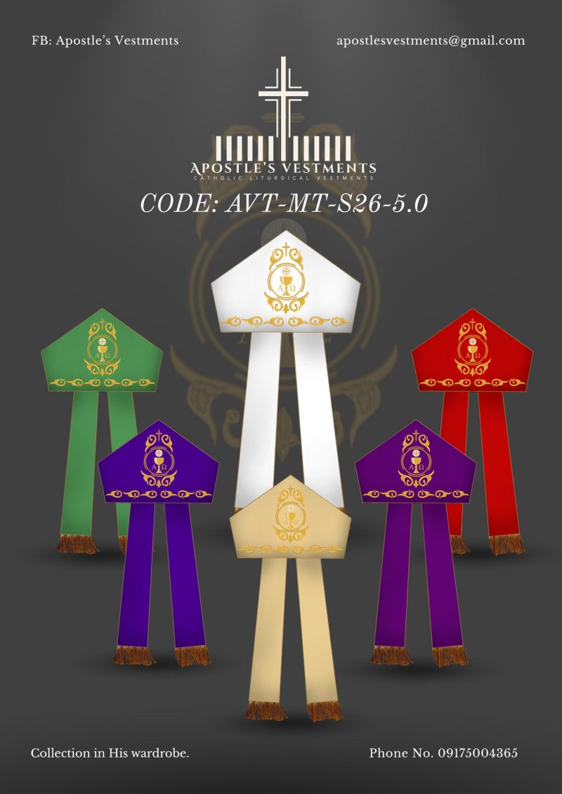 APOSTLE'S VESTMENTS MITER DESIGN (AVT-MT-S26-5.0)
