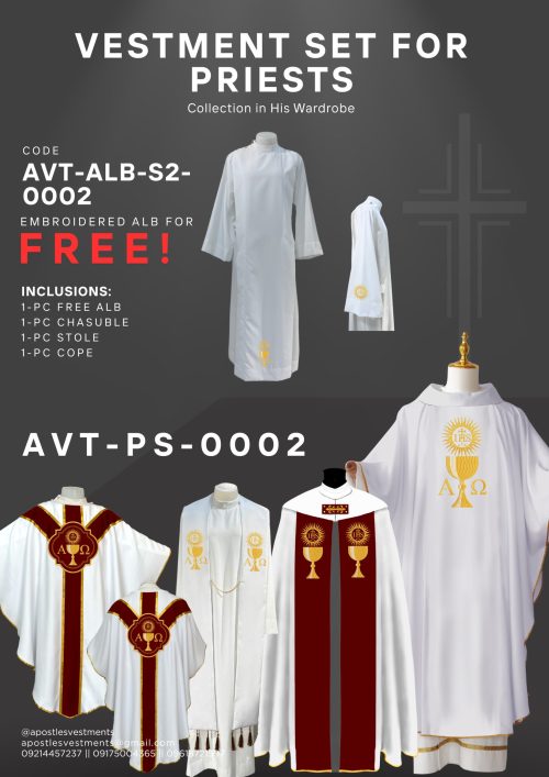 APOSTLE'S VESTMENTS PRIEST SET (AVT-PS-0002)