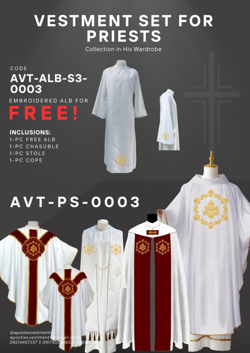 APOSTLE'S VESTMENTS PRIEST SET (AVT-PS-0003)