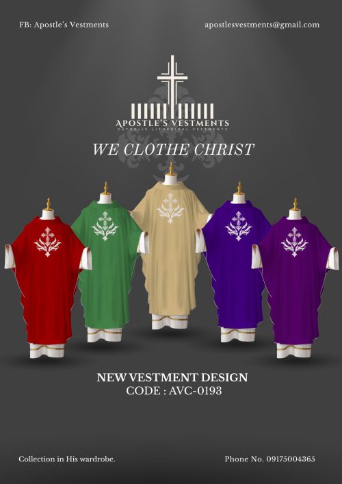 EMBROIDERED CHASUBLE (AVC-0193)