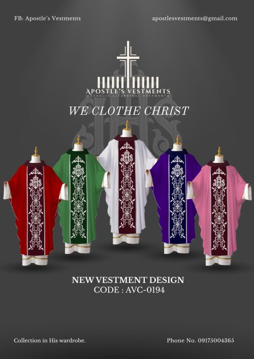 EMBROIDERED CHASUBLE (AVC-0194)