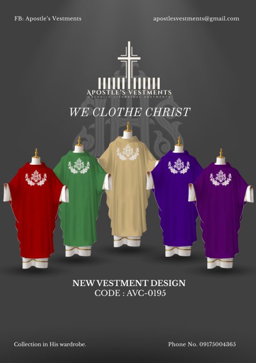 EMBROIDERED CHASUBLE (AVC-0195)