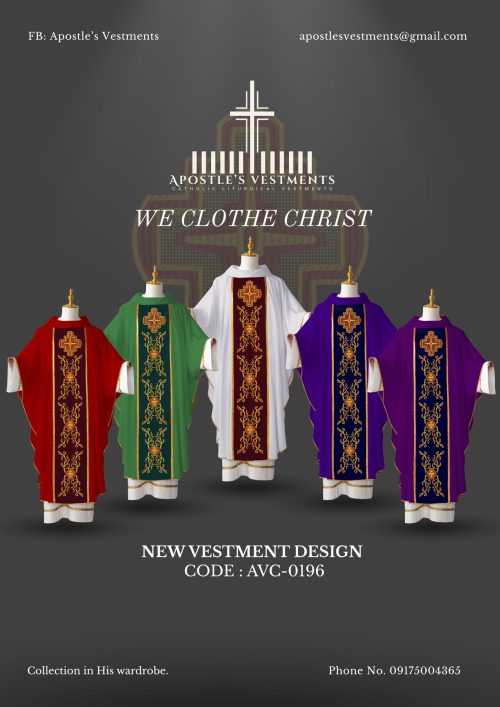 EMBROIDERED CHASUBLE (AVC-0196)