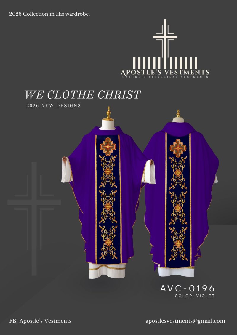 EMBROIDERED CHASUBLE (AVC-0196)