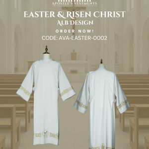 EMBROIDERED ALB DESIGN (AVA-EASTER-0002)