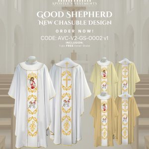 GOOD SHEPHERD CHASUBLE V2 DESIGNS (AVC-V2-GS-0002)