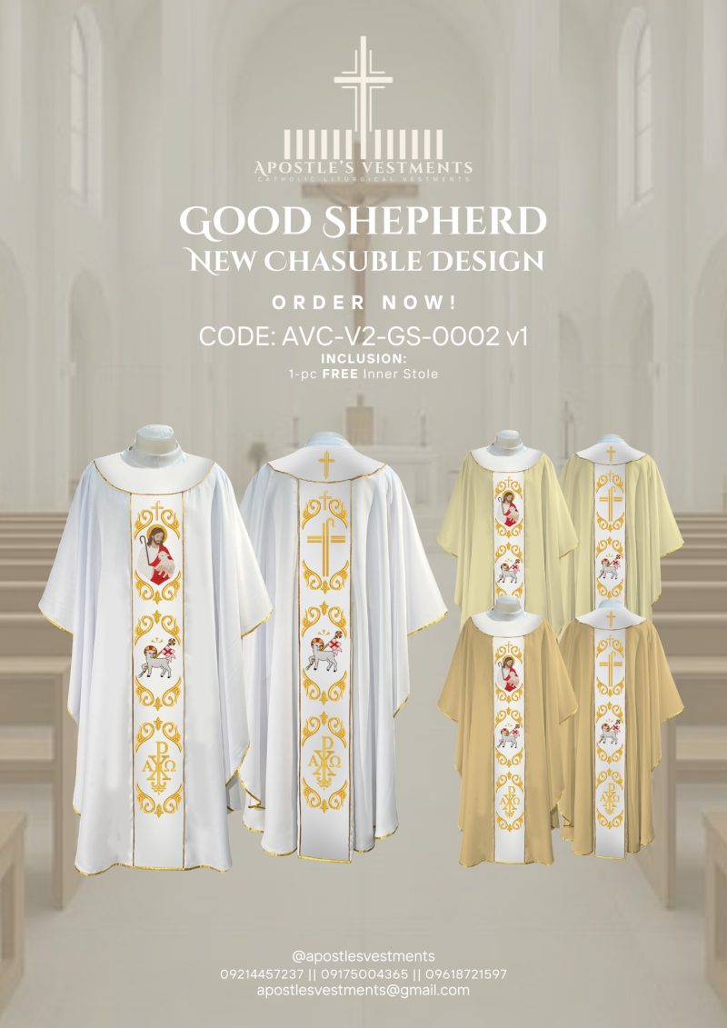 GOOD SHEPHERD CHASUBLE V2 DESIGNS (AVC-V2-GS-0002)
