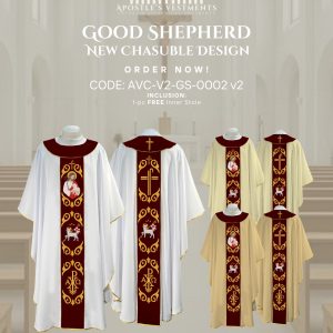 GOOD SHEPHERD CHASUBLE V2 DESIGNS (AVC-V2-GS-0002)