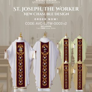 ST. JOSEPH THE WORKER CHASUBLE  DESIGNS (AVC-SJTW-0003)