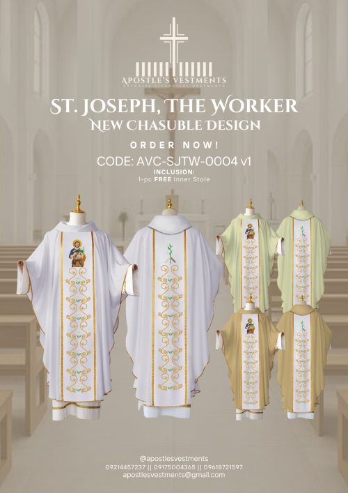 avc-0004.v1 ST. JOSEPH THE WORKER CHASUBLE DESIGNS (AVC-SJTW-0004)