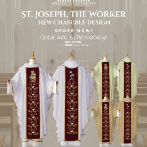 ST. JOSEPH THE WORKER CHASUBLE  DESIGNS (AVC-SJTW-0004)