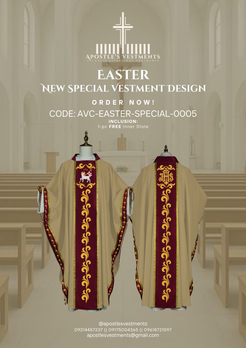 EASTER CHASUBLE DESIGN (AVC-EASTER-SPECIAL-0005)