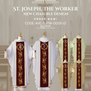 ST. JOSEPH THE WORKER CHASUBLE  DESIGNS (AVC-SJTW-0005)