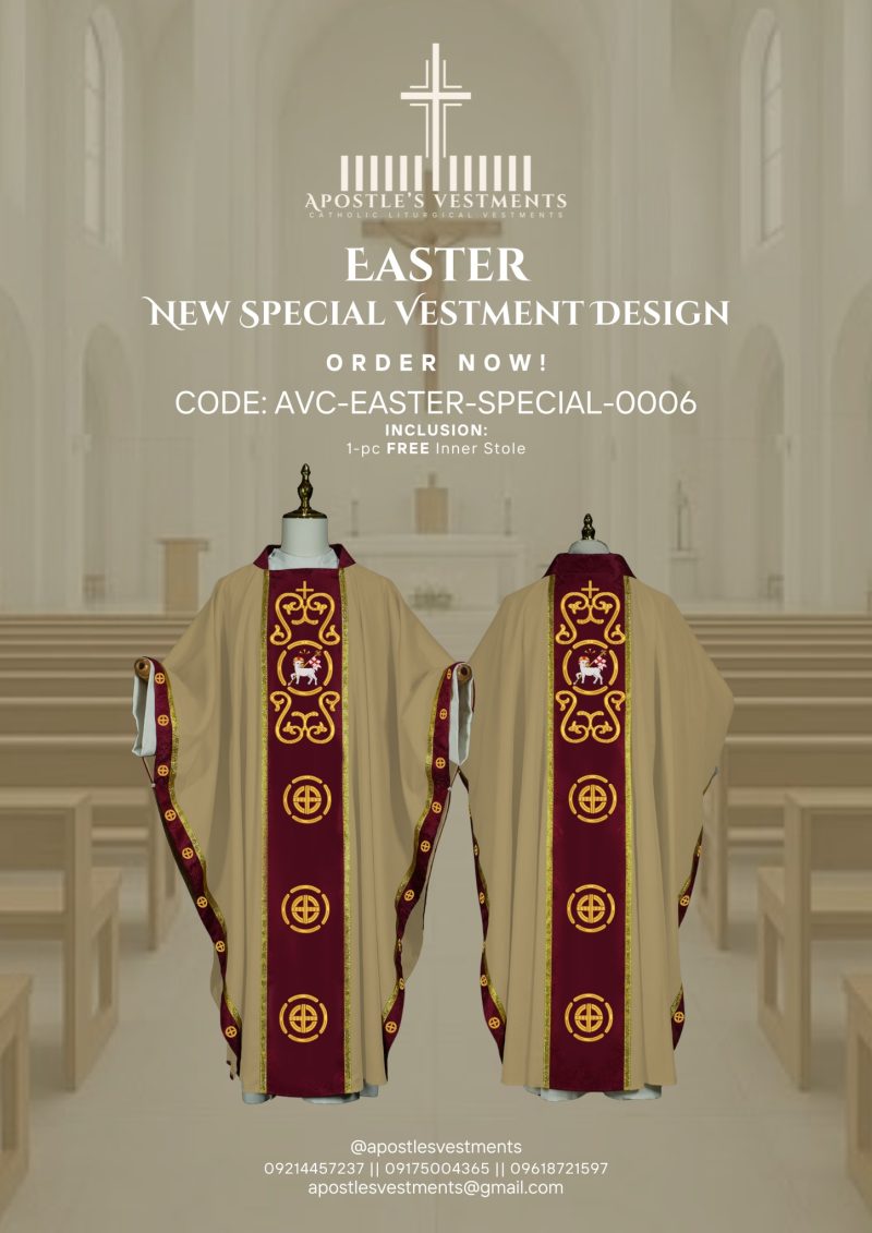EASTER CHASUBLE DESIGN (AVC-EASTER-SPECIAL-0006)