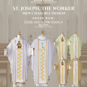 ST. JOSEPH THE WORKER CHASUBLE  DESIGNS (AVC-SJTW-0006)