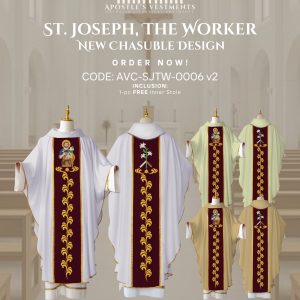 ST. JOSEPH THE WORKER CHASUBLE  DESIGNS (AVC-SJTW-0006)