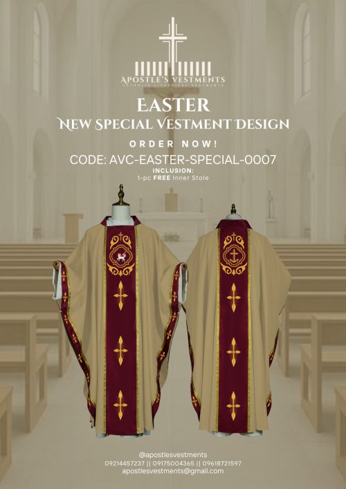 EASTER CHASUBLE DESIGN (AVC-EASTER-SPECIAL-0007)