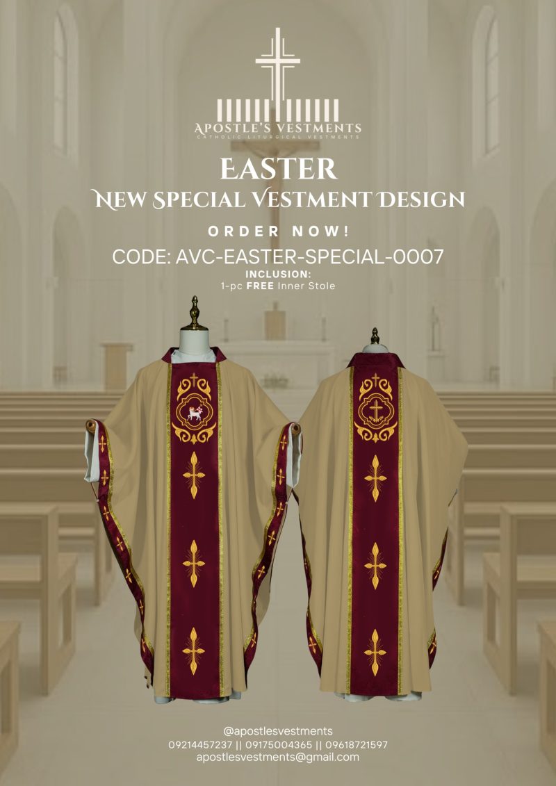 EASTER CHASUBLE DESIGN (AVC-EASTER-SPECIAL-0007)