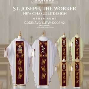 ST. JOSEPH THE WORKER CHASUBLE  DESIGNS (AVC-SJTW-0008)