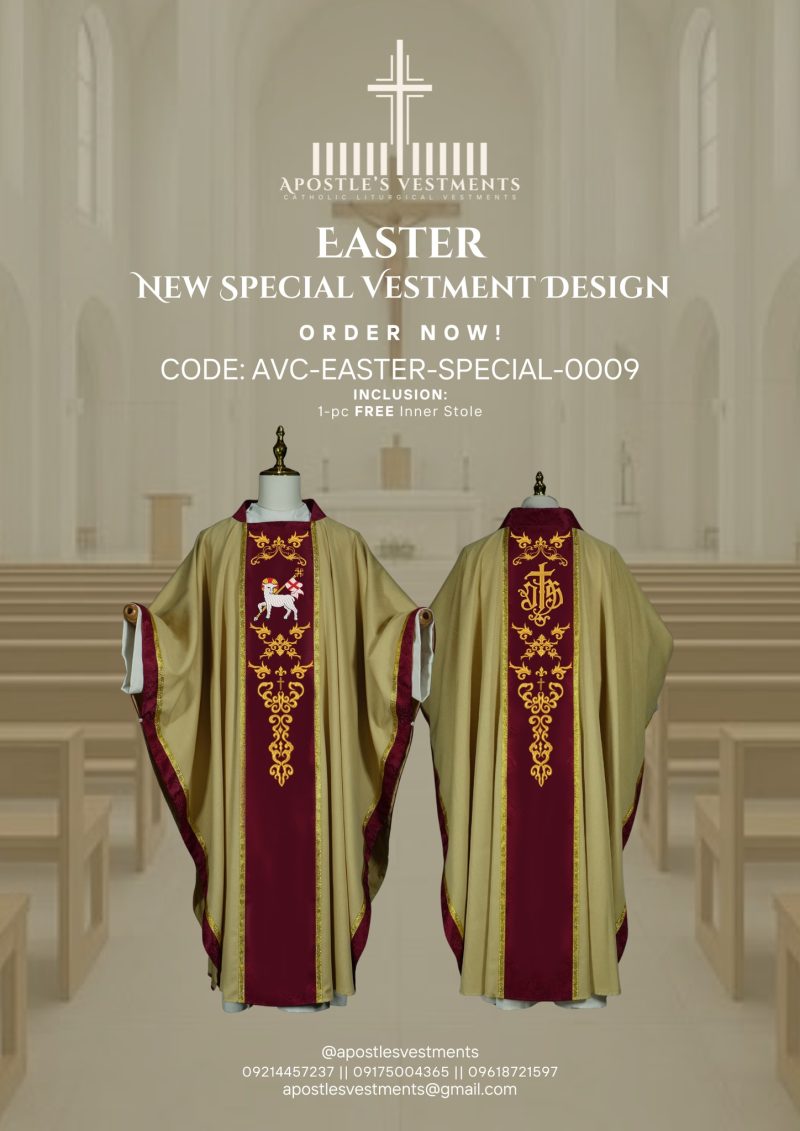 EASTER CHASUBLE DESIGN (AVC-EASTER-SPECIAL-0009)