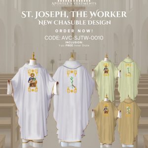 ST. JOSEPH THE WORKER CHASUBLE  DESIGNS (AVC-SJTW-0010)