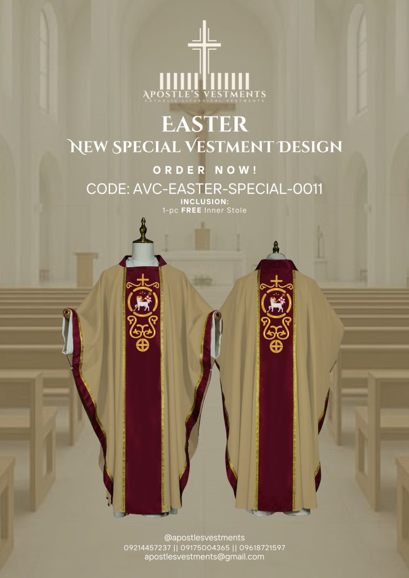 EASTER CHASUBLE DESIGN (AVC-EASTER-SPECIAL-0011)