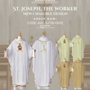 ST. JOSEPH THE WORKER CHASUBLE  DESIGNS (AVC-SJTW-0013)