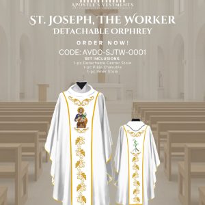 ST. JOSEPH THE WORKER DETACHABLE ORPHREY DESIGNS (AVDO-SJTW-0001)