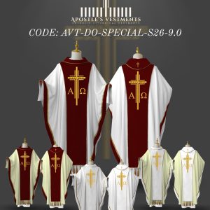 APOSTLE’S VESTMENT DETACHABLE ORPHREY DESIGN (AVT-DO-SPECIAL-2026-9.0)