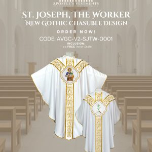 ST. JOSEPH THE WORKER GOTHIC CHASUBLE DESIGNS (AVGC-V2-SJTW-0001)